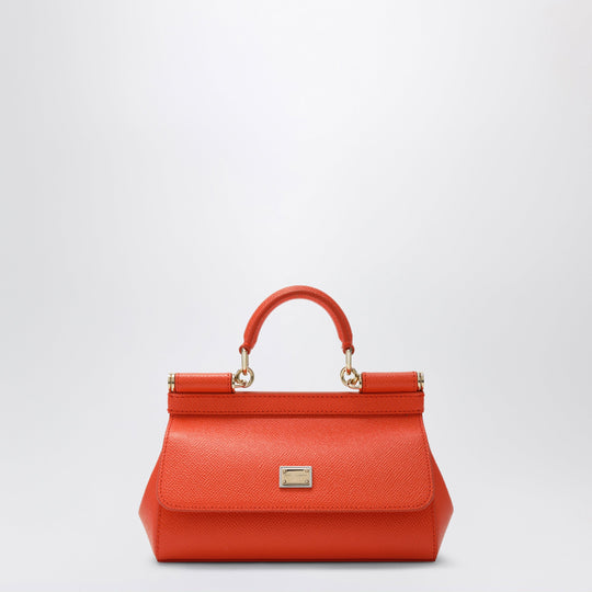 Small Orange Sicily Handbag