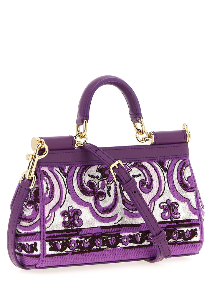 Dolce & Gabbana Sicily Hand Bags - Purple | b4ee7a0a24bf21f2f0a6bd01d0ef76b7715c27c7