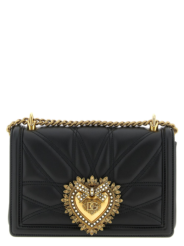 Dolce & Gabbana Devotion Shoulder Bags - Black | 6be40e4373790b1f925f31333d329bc8c9c8bf7a
