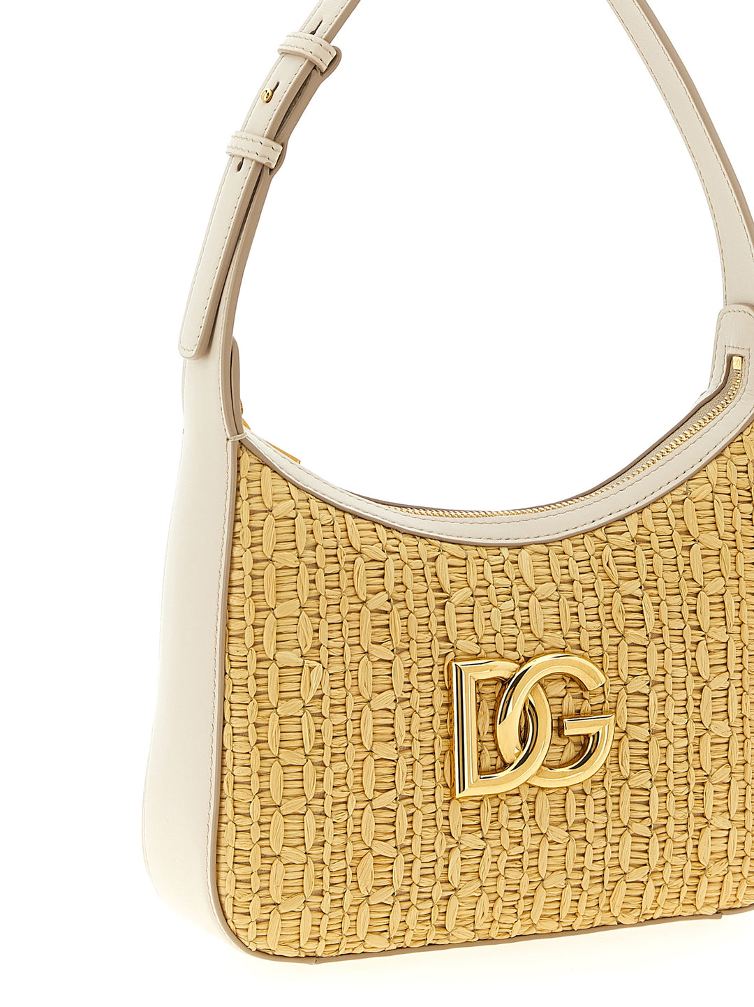 Dolce & Gabbana Crochet Shoulder Bag Shoulder Bags - Beige | 4bfc7fb2c855f5957d93fa68884670d48ce7195c