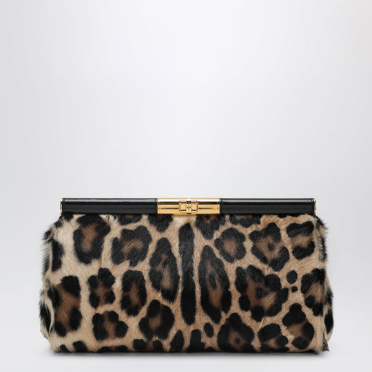 Marlene Shoulder Bag In Leopard-Print Kidskin