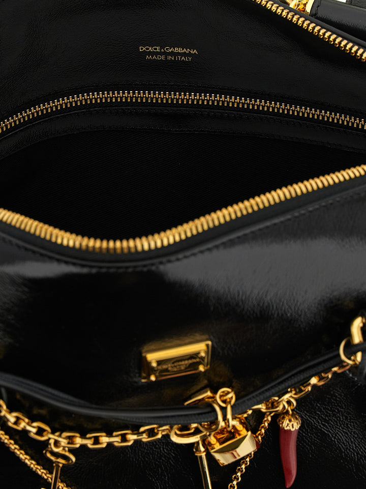 Dolce & Gabbana Vittoria Hand Bags - Black | a36dc6701cd94dce3cc73e10204b35330f981b97