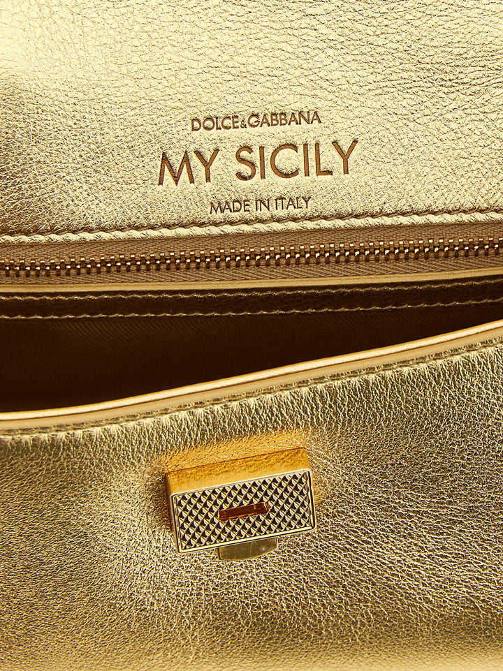 Dolce & Gabbana My Sicily Hand Bags - Gold | 76360693b8c5b63a78357f66ce384c43db8727e4