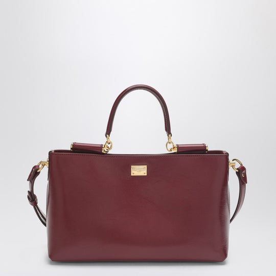 Vittoria Handbag In Dark Red Leather