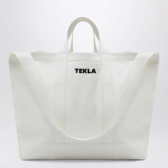 White Cotton Beach Bag