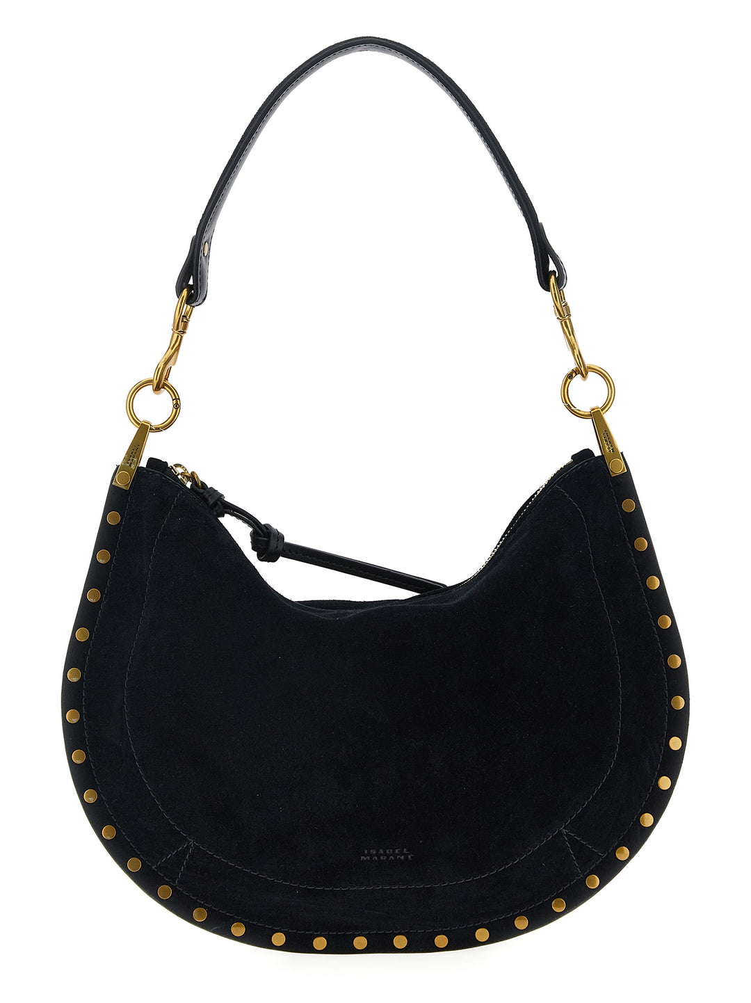 Isabel Marant Oskan Soft Zip Hand Bags - Black | 2d315d141f5a6e07d0fef69b48e83503e3ac1a30