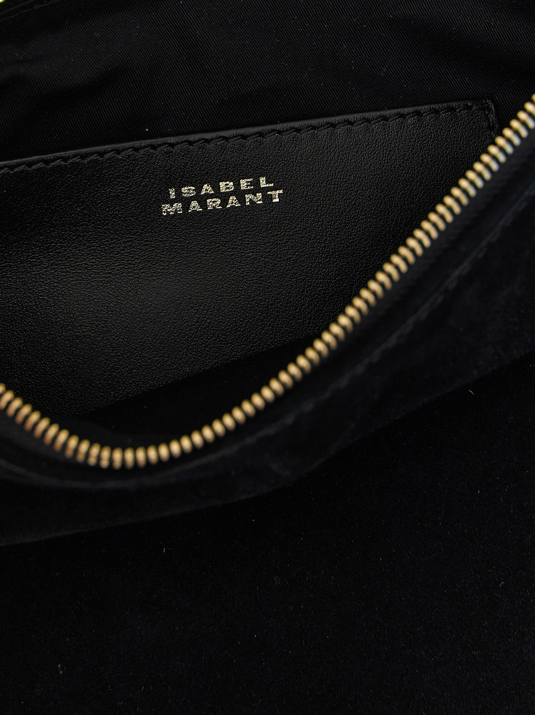 Isabel Marant Oskan Soft Zip Hand Bags - Black | 1057ce2d64a4afc7ca0f9335765f02fcdbb8d41e