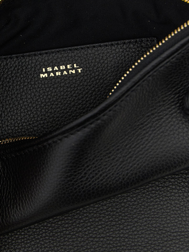 Isabel Marant Oskan Soft Zip Hand Bags - Black | ea9b5c5fe8f527295b57b331ec3535f60b33973c