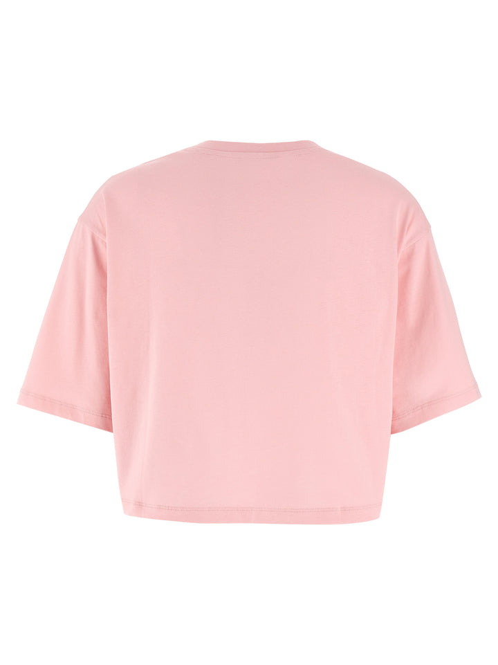 Balmain Logo Crop T-shirt - Pink | 648e3fddc6228701b92858454f4249dbb4172d71