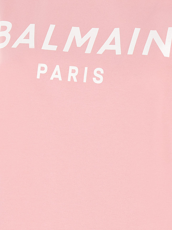 Balmain Gold Button T-shirt - Pink | f2ac39fc6077c0f922c345af795168972c012e0e
