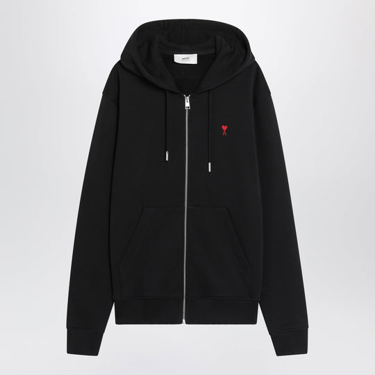 Black Ami De Coeur Zip-Up Sweatshirt