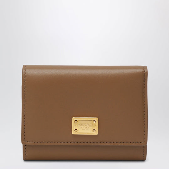 Plongé Calfskin Wallet In Caramel