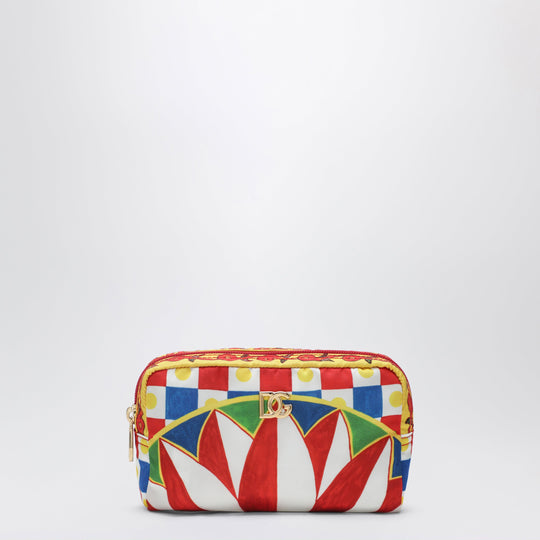 Pochette With Sicilian Cart Print