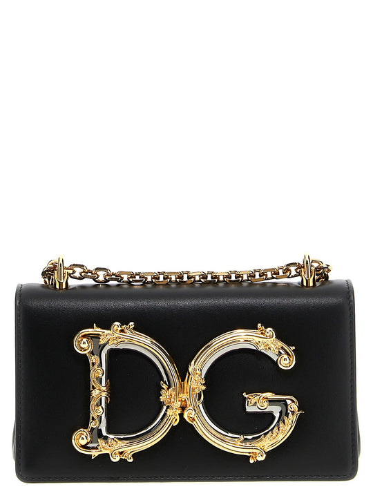 Dg Girl Crossbody Bags Black