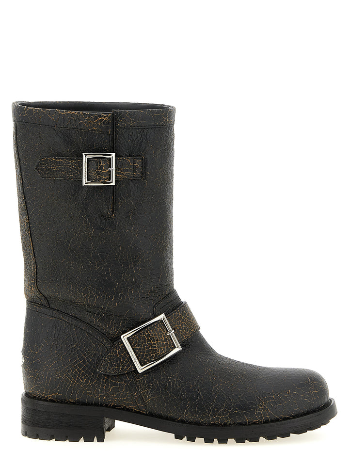 Jimmy Choo Biker Mid Boots and Ankle Boots - Black | 89b33e1e466219760901e62af717b5c7b13976b9