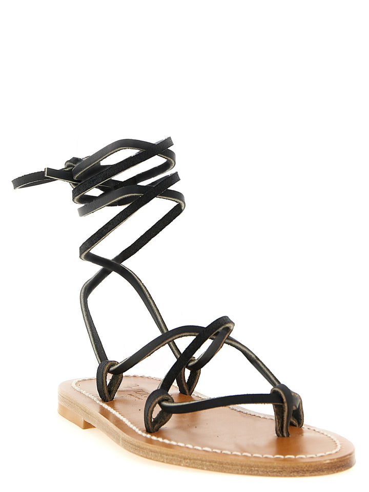K.Jacques Saint Tropez Bikini Sandals - Black | 9a9d38fe347e41d4cb87b8302c60bfd50fca30ed