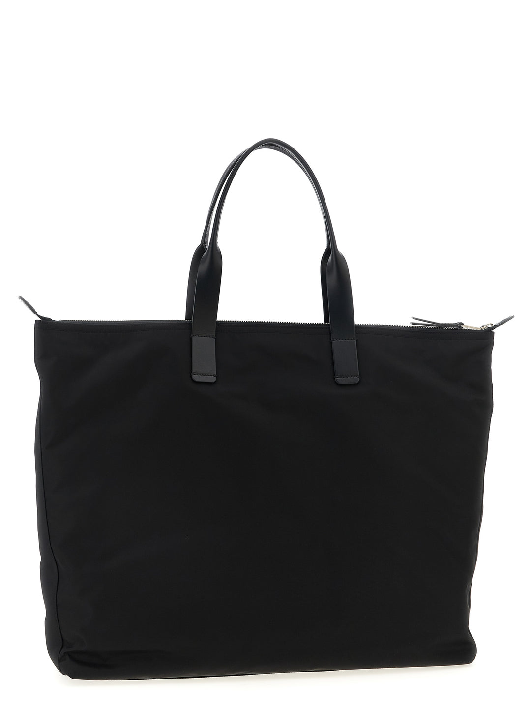 Dolce & Gabbana Big Logo Patch Shopping Bag Tote Bag - Black | 77d04a3fa074086717e229d5c7a03de87292f856