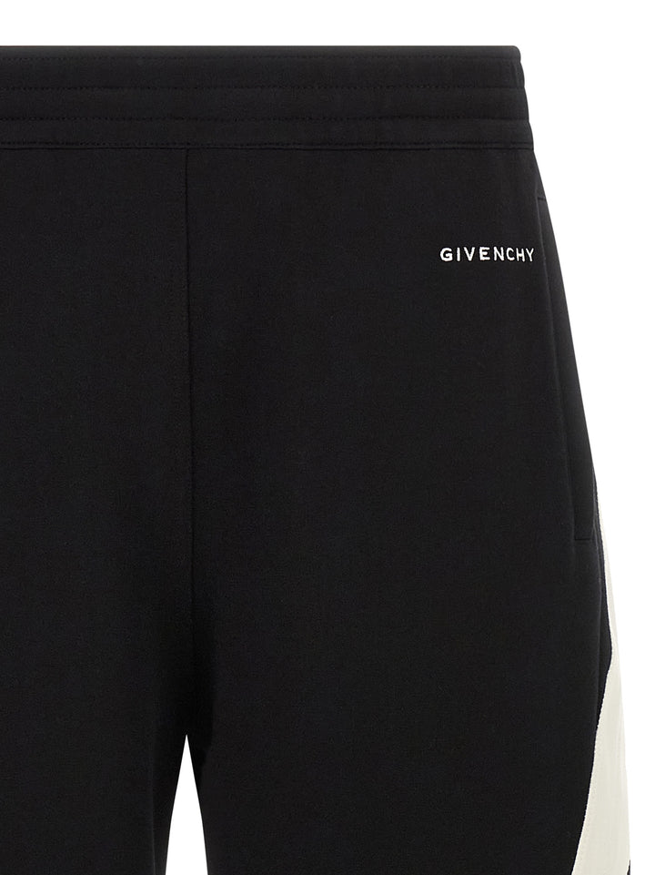 Givenchy Satin Insert Joggers Pants - White/Black | 8fb8d45315e2204b207a2e73fa55401a8310950d