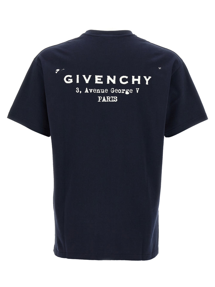 Givenchy Givenchy Stamp T-shirt - Blue | 13b9f178445dc8e2c8709d1e721236dfaa3f8032