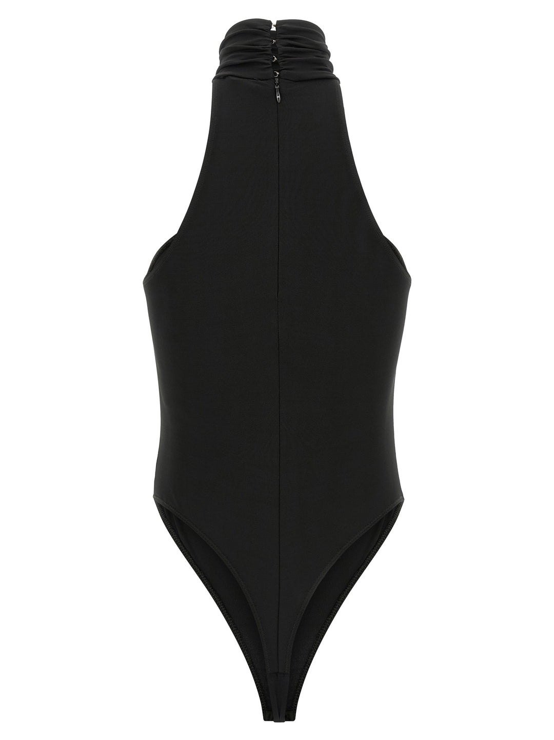 Elisabetta Franchi Jewel Detail Bodysuit Tops - Black | 1276f6951ddf02b5bfc951cafa74896efa395ea4