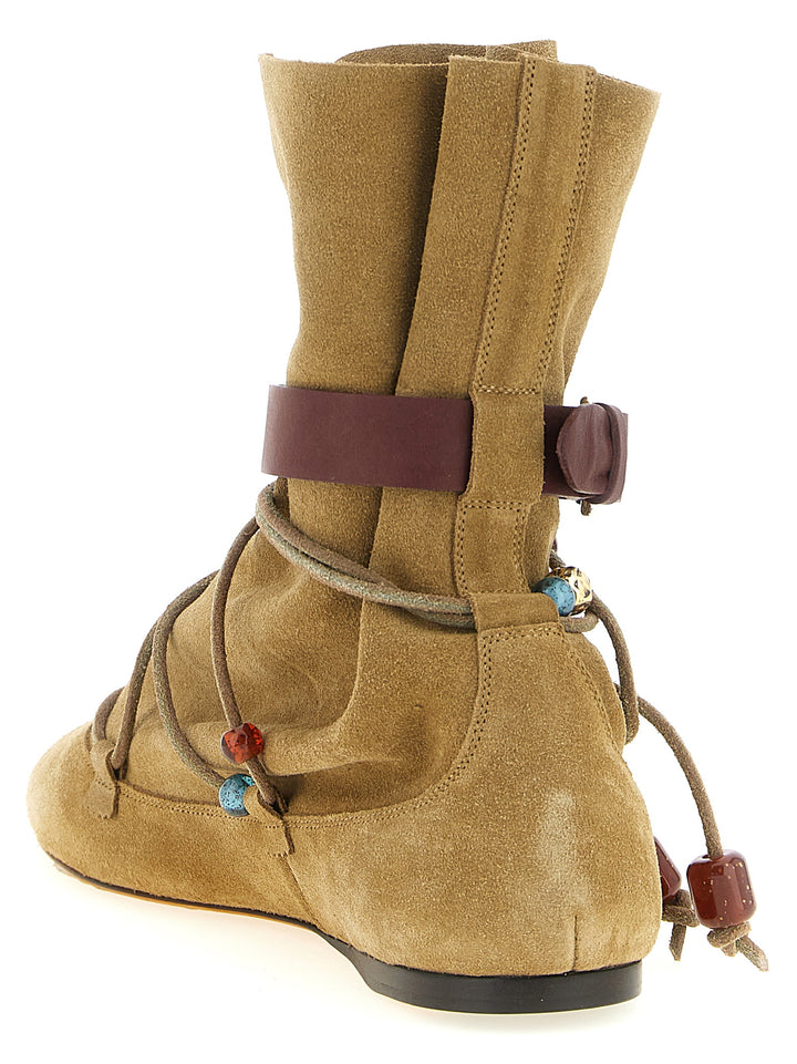 Isabel Marant Letiz Boots and Ankle Boots - Beige | 8010c2015203d98f1124ef7034892768ce6f6977