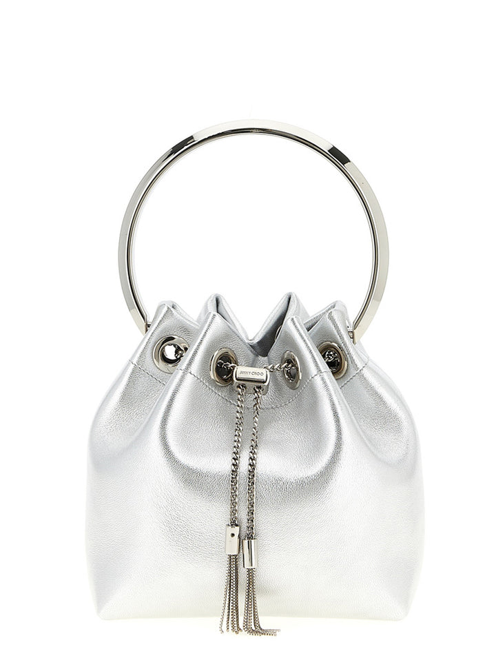 Jimmy Choo Bon Bon Hand Bags - Silver | f5ad372b81de86fd16feba593eba6cd4d0c574d6