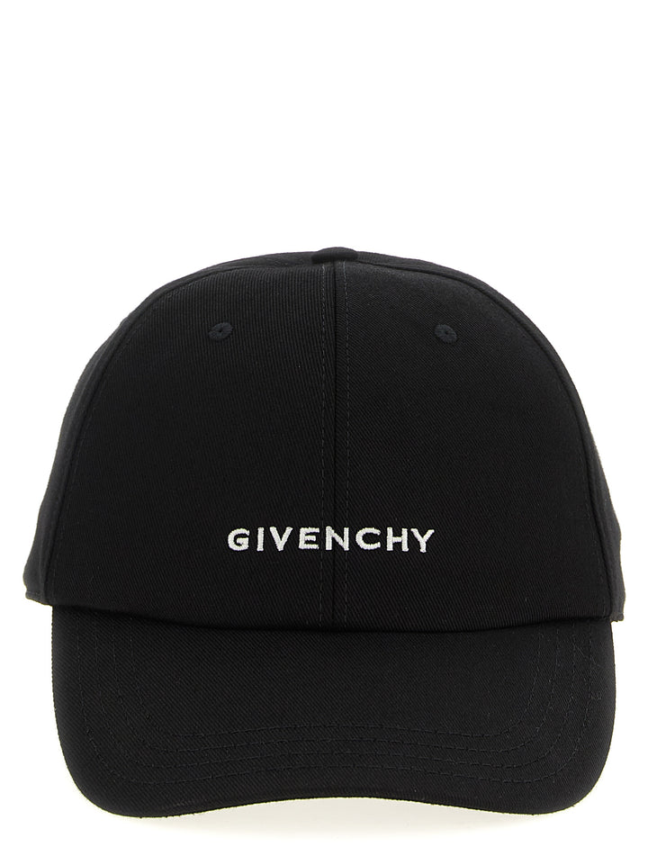 Givenchy Logo Embroidery Cap Hats - Black | 47827add6f09111d36a48f916fd3579b05f2afff