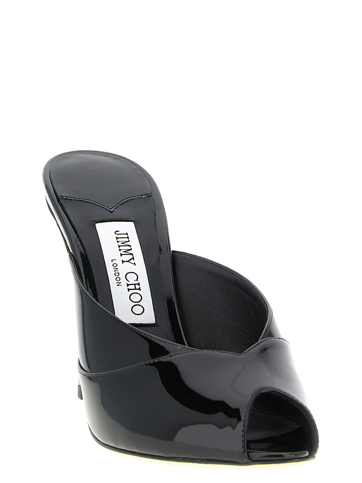 Jimmy Choo Mule 'Brigitte Sandals - Black | bca63d5f165a41e24a43bb815bc1bc1cf26b1d36