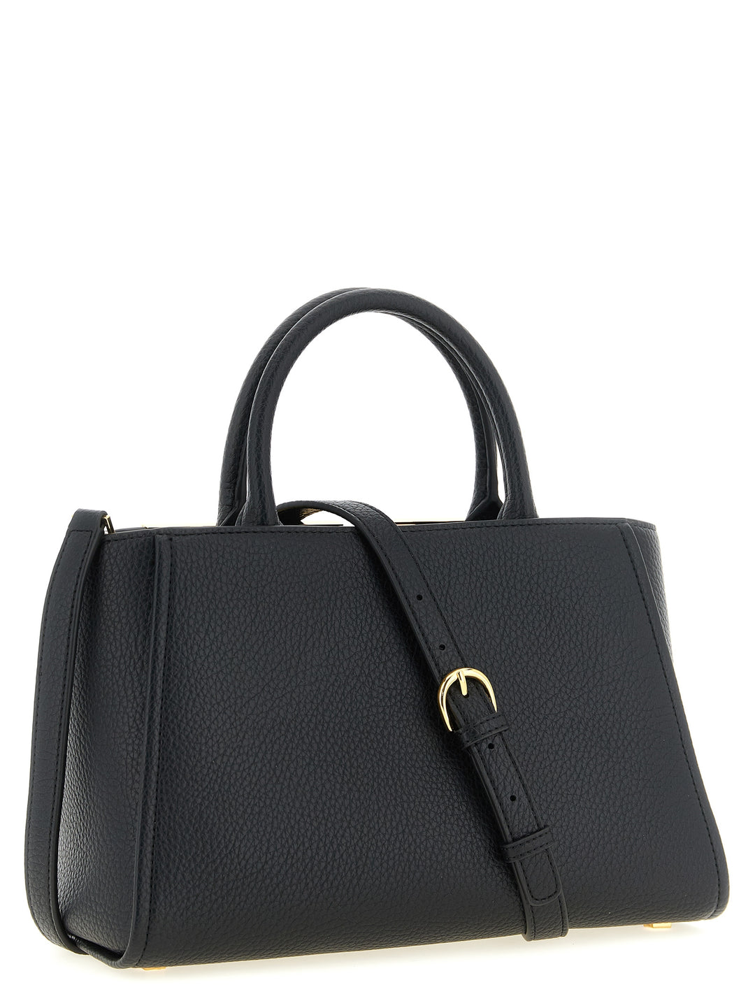 Elisabetta Franchi Maxi Logo Shopping Bag Tote Bag - Black | a5d1edef8f6a45592c8289713ca7e1debad61266