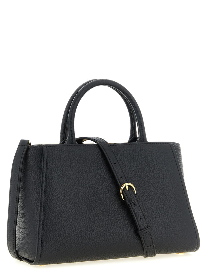 Elisabetta Franchi Maxi Logo Shopping Bag Tote Bag - Black | a5d1edef8f6a45592c8289713ca7e1debad61266
