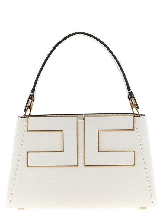 Maxi Logo Handbag Hand Bags White