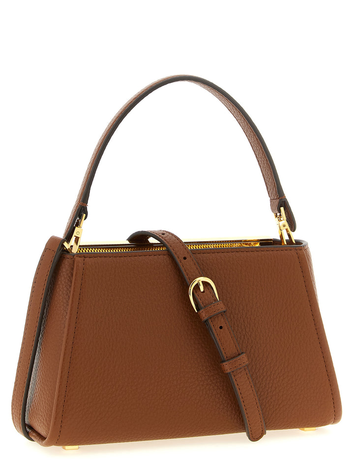Elisabetta Franchi Maxi Logo Handbag Hand Bags - Brown | f87e9c82bc1422d232aa6f1af2e8d77403e30893