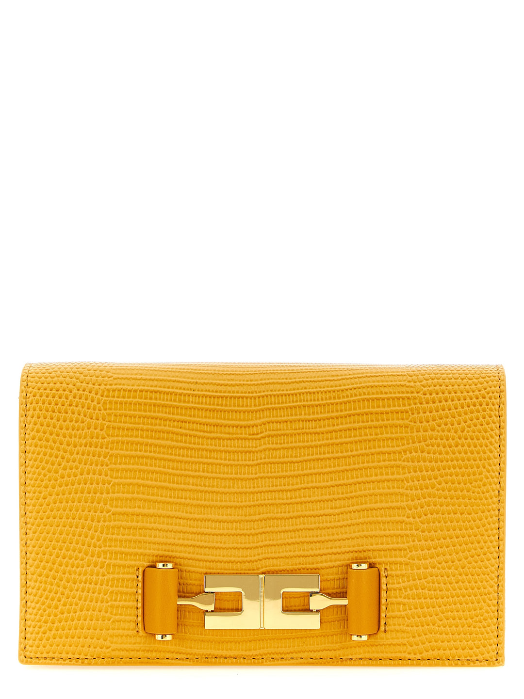 Elisabetta Franchi Lizard Print Crossbody Bag Crossbody Bags - Beige | c96b5bb122ccf94b5ceb4177f2a3d539a3714e26