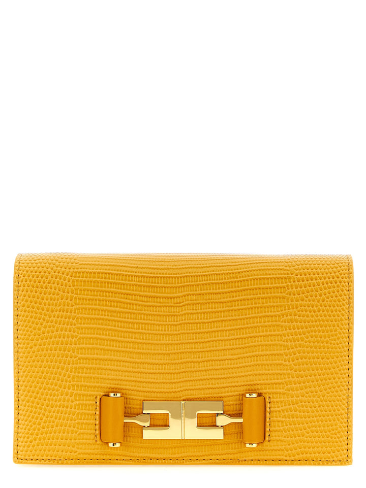 Elisabetta Franchi Lizard Print Crossbody Bag Crossbody Bags - Beige | c96b5bb122ccf94b5ceb4177f2a3d539a3714e26