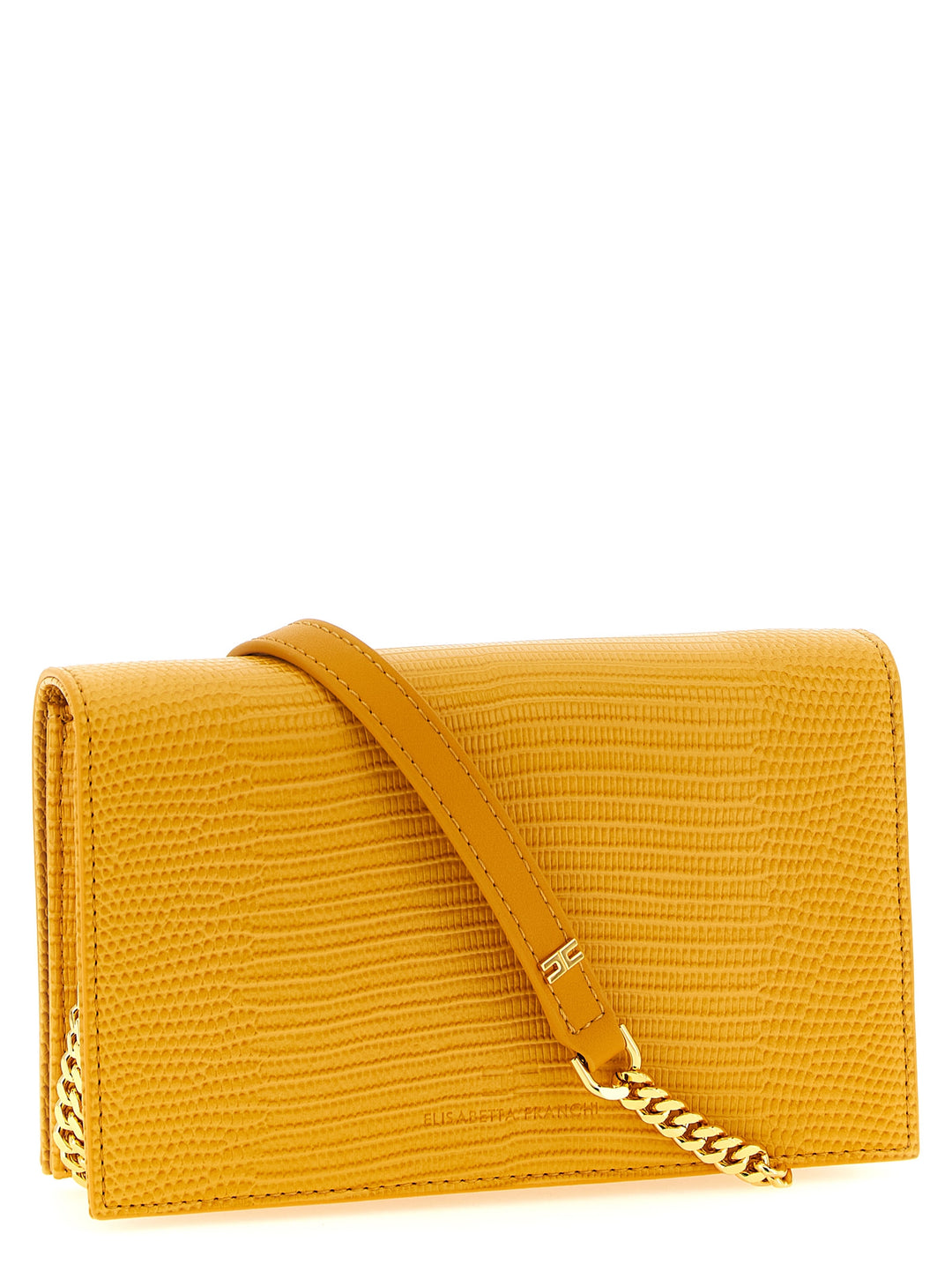 Elisabetta Franchi Lizard Print Crossbody Bag Crossbody Bags - Beige | bab5c733971a989d063521c606e9f7cc153cb59b