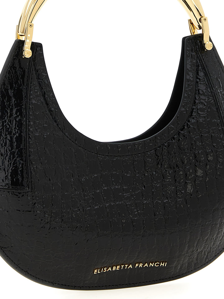 Elisabetta Franchi Hobo Shoulder Bags - Black | 412ad7ddff9d9f0aa31d4bb043790ff5bd11d61e