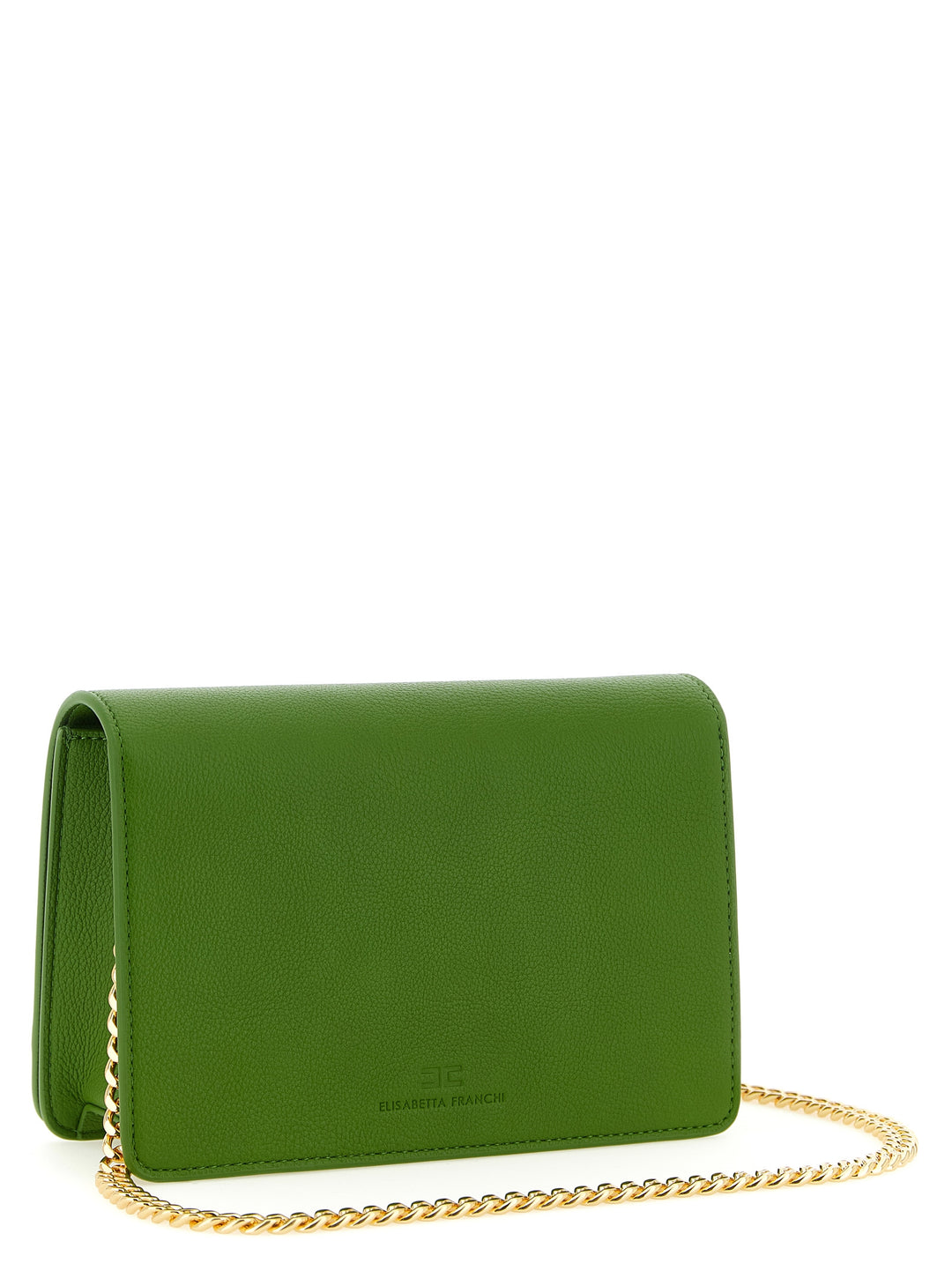 Elisabetta Franchi Logo Shoulder Strap Crossbody Bags - Green | b9219958c66c012f5540b0933ad3d640192ca22d