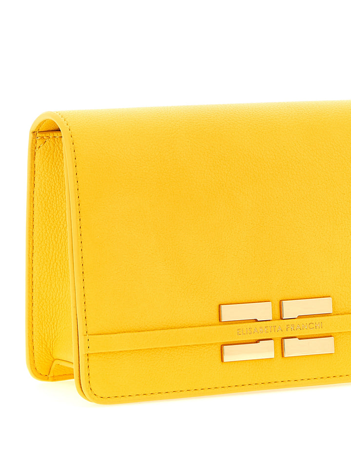 Elisabetta Franchi Logo Shoulder Strap Crossbody Bags - Yellow | 155406de4c5f91d849d1144f3eda43a5c056aadb