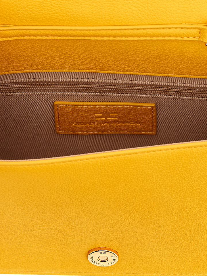 Elisabetta Franchi Logo Shoulder Strap Crossbody Bags - Yellow | 0f2ac72db0a59e71e58b5eb044570f978af9f013