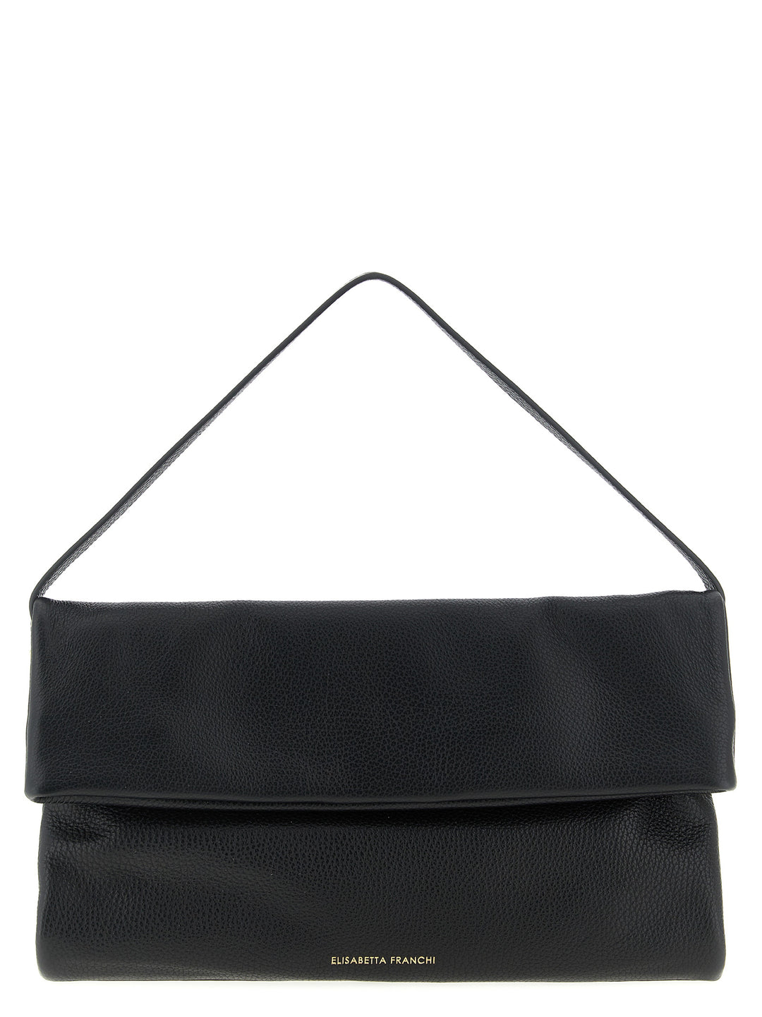 Elisabetta Franchi Logo Shoulder Bag Shoulder Bags - Black | 2904265b2da1d22bdaf79f96d3e25bc7288f4872