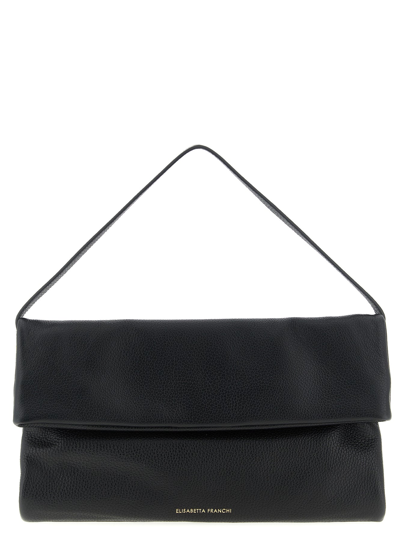 Elisabetta Franchi Logo Shoulder Bag Shoulder Bags - Black | 2904265b2da1d22bdaf79f96d3e25bc7288f4872