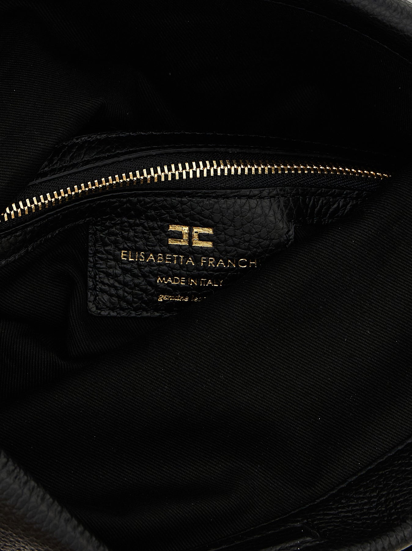 Elisabetta Franchi Logo Shoulder Bag Shoulder Bags - Black | baa76aa4b36ecbf0e194026e91594d5fd7f4e9b6