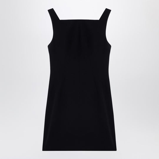 Black Mini Dress With Back Neckline