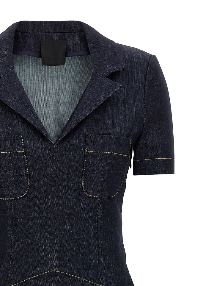 Givenchy Denim Dress Skirts - Blue | 33db43e4d9fefd3460c7511630b447bfe2c9e515