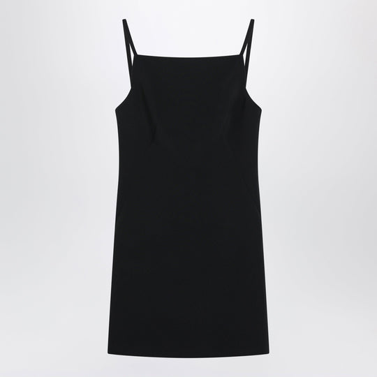 Black Cady Crêpe Mini Dress
