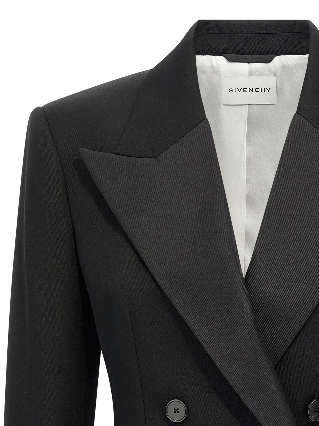 Givenchy Satin Lapel Blazer BlazerS - Black | aa4cb4352f6983daa09f0286fa38a8bc2a0d914d