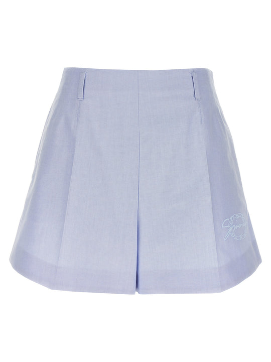 Embroidery Shorts Bermuda And Short Light Blue