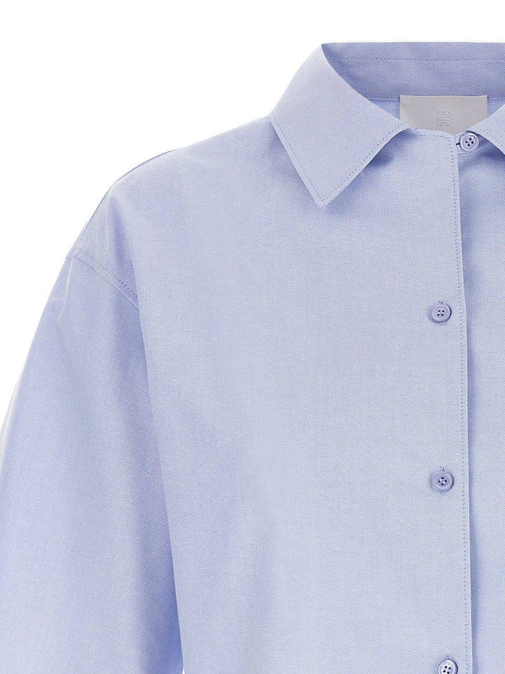 Givenchy Logo Embroidery Shirt Shirt and Blouse - Light Blue | dae98f78ed36ba372992b74e62e7cebb98bfe780