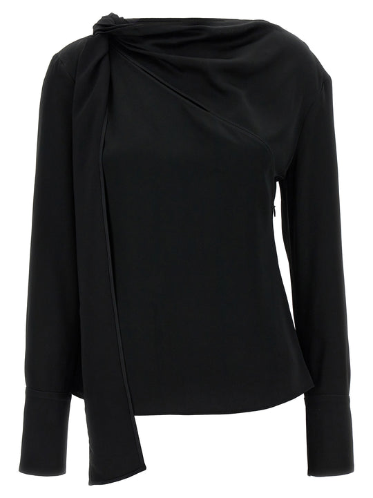 Viscose Blouse Shirt And Blouse Black