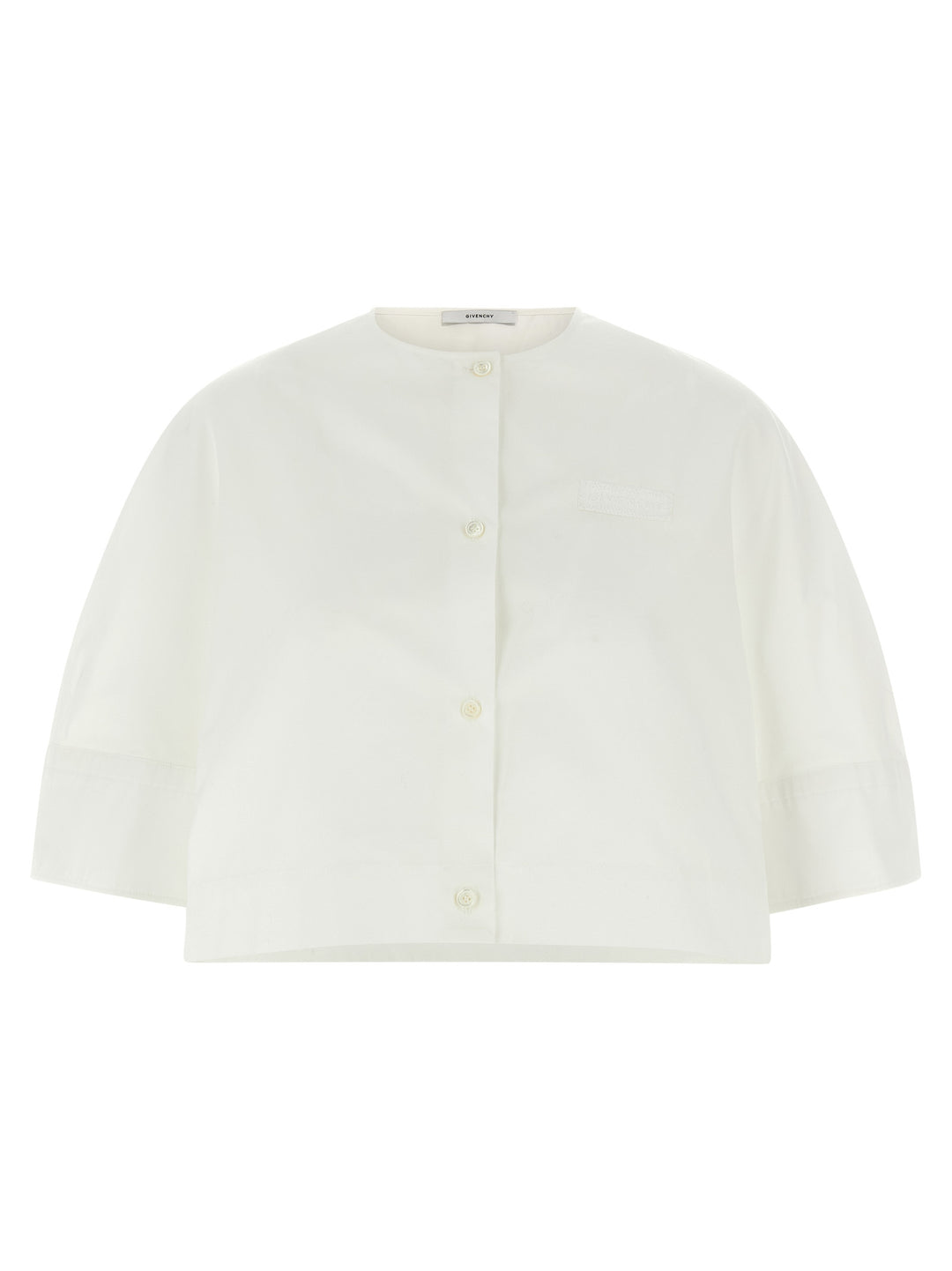 Givenchy Cropped Shirt Shirt and Blouse - White | f9af1c229235448f637b1d344d924aa62eb47eef